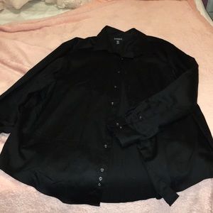 Men’s Black long sleeve dress shirt